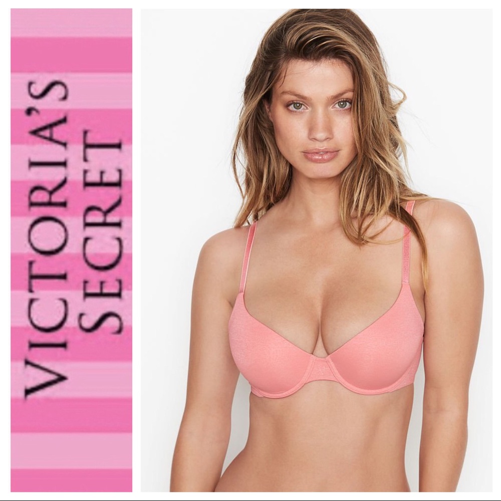 VICTORIAS SECRET UPLIFT SEMI DEMI T SHIRT BRA SIZE 34DDD